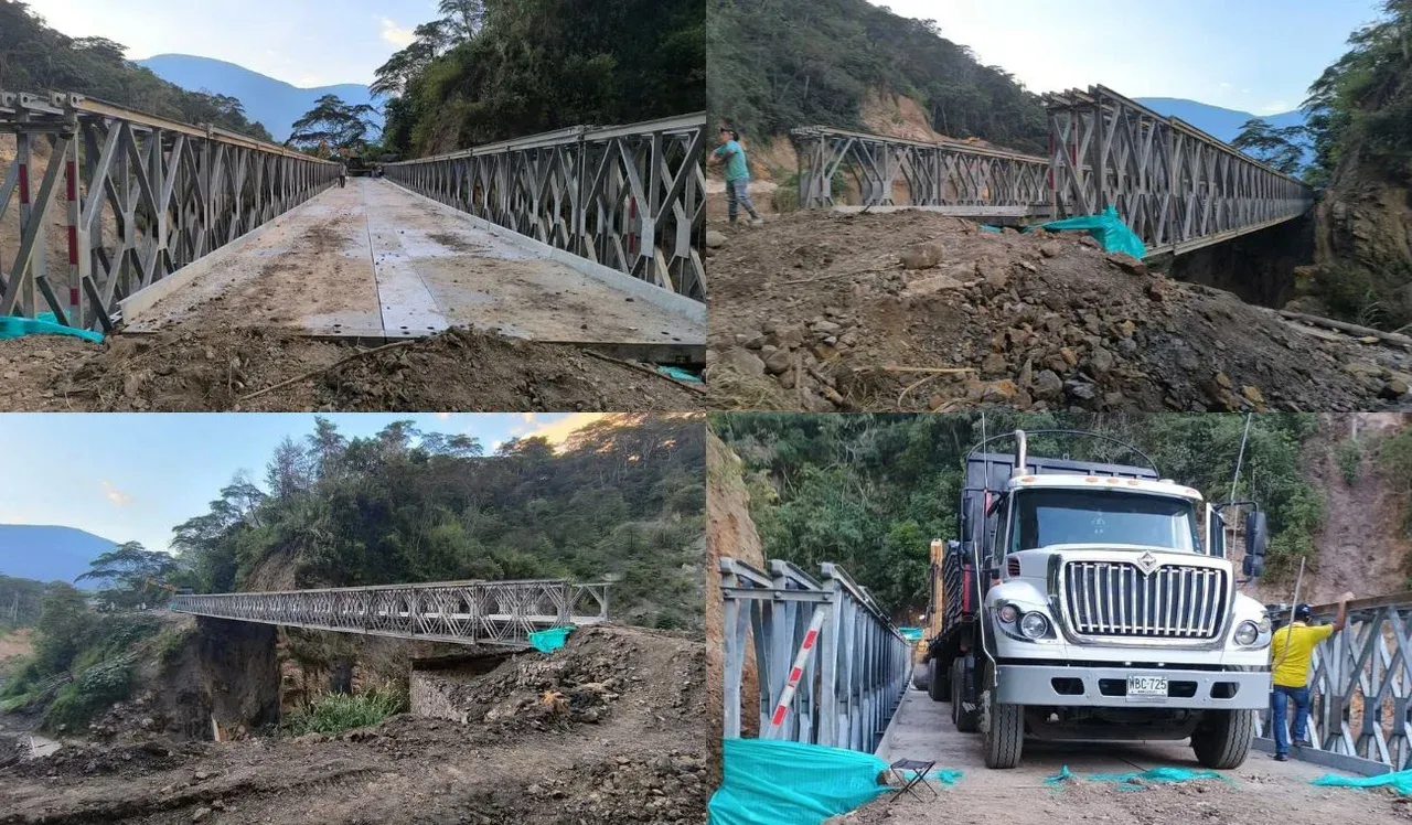 Reactivan obras del puente sobre el río Congreso en San Andrés