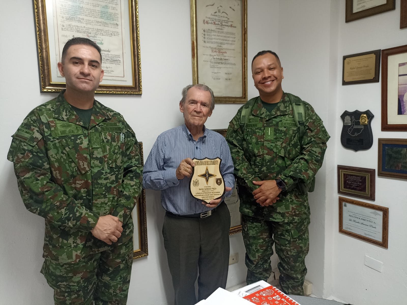 Reconocimiento de la Quinta Zona de Reclutamiento Militar