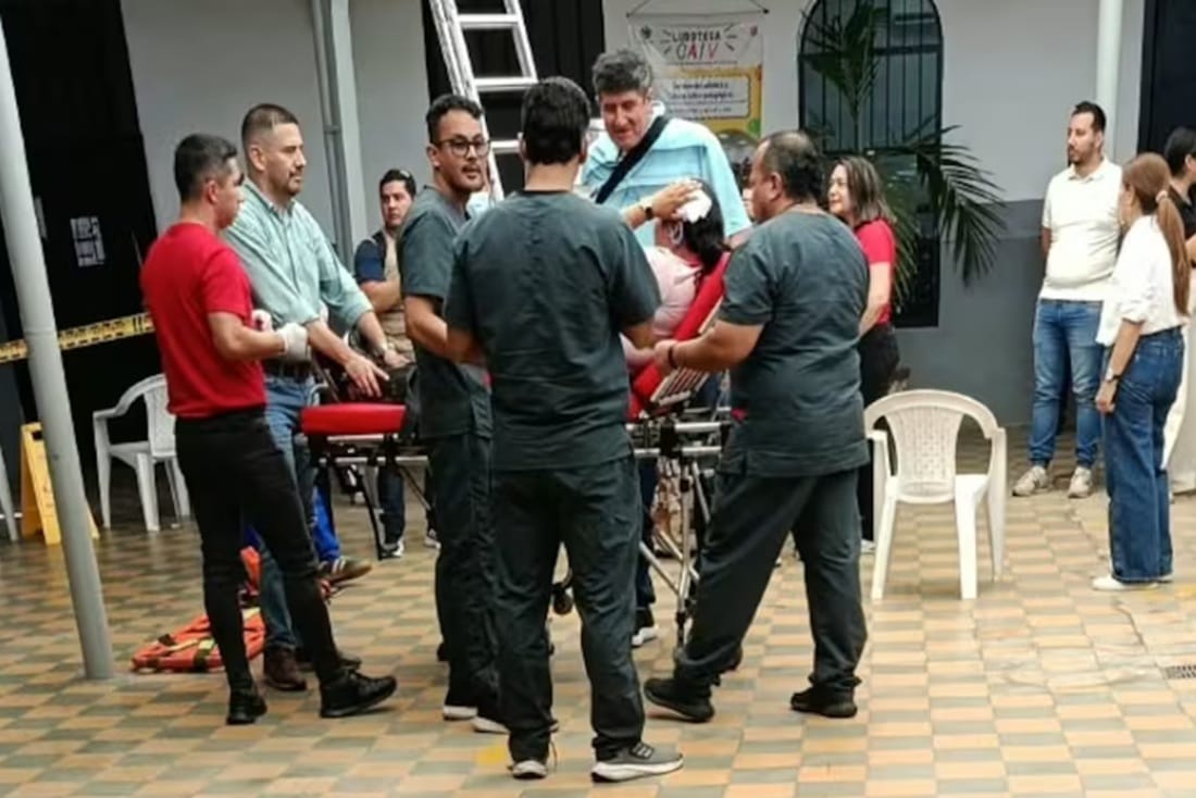 Una persona herida por desplome del techo en una casa vieja de Bucaramanga