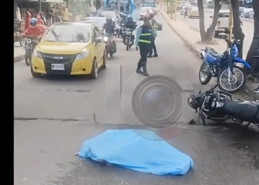 Adulto mayor de 82 años murió arrollado por una motocicleta en Girón
