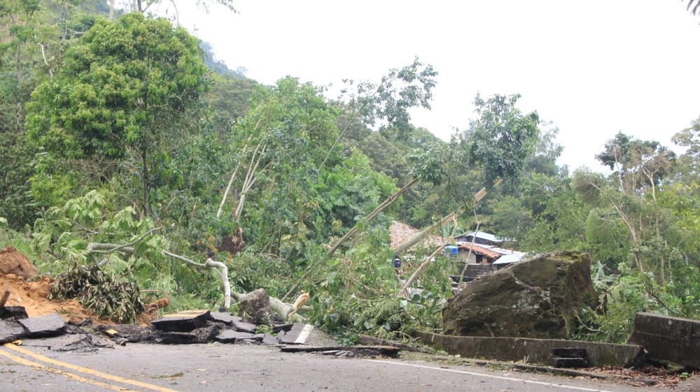 Terreno sigue moviéndose en zona de coluviones de la Ruta del Cacao imagen de la publicación