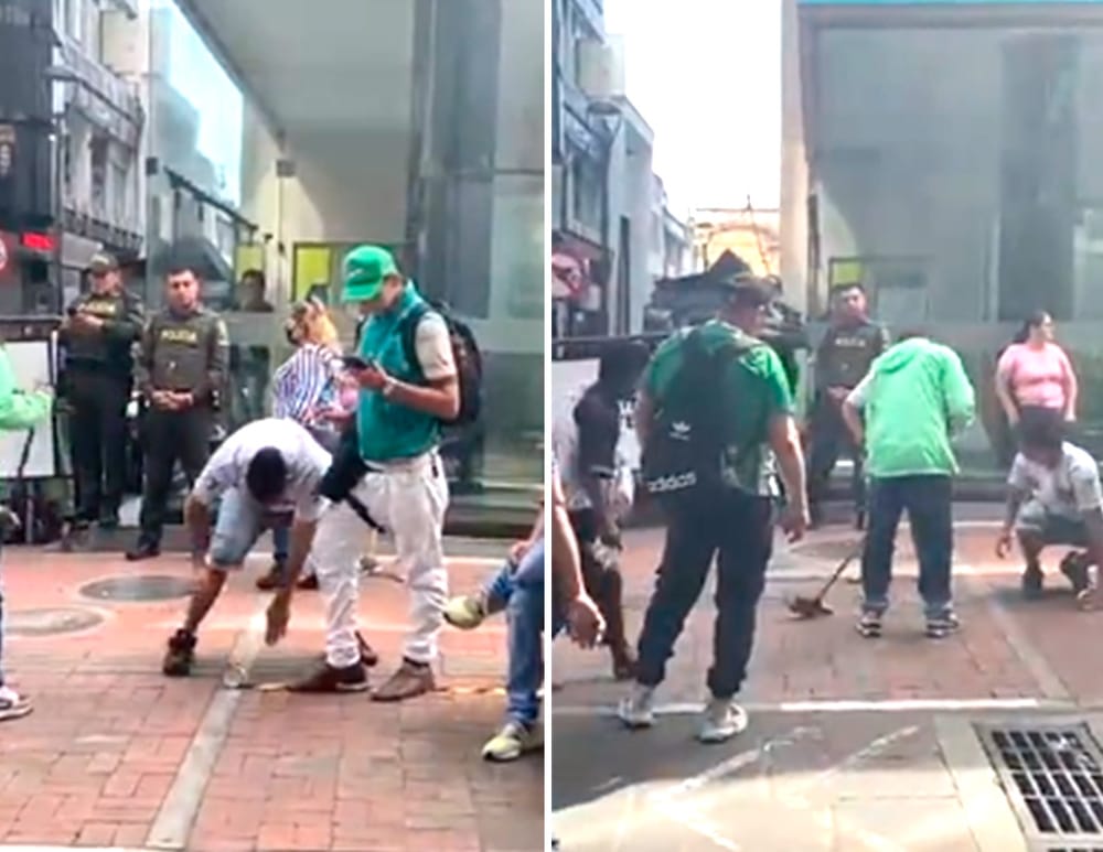 Demarcan Paseo del Comercio para que vendedores respeten a los peatones imagen de la publicación