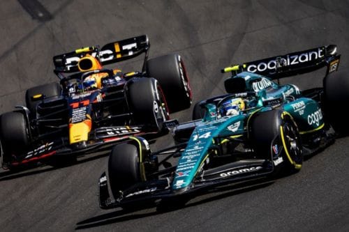 Checo Pérez: Duelo de titanes con Alonso, sin choques imagen de la publicación