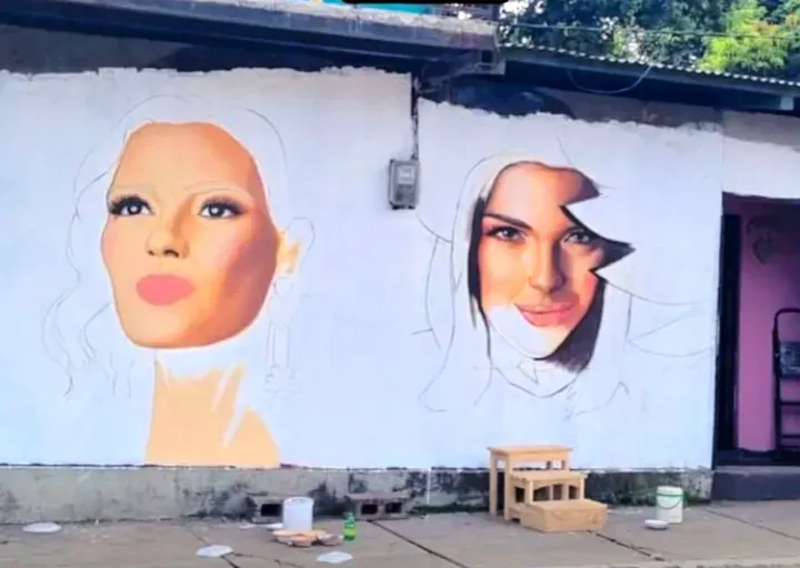 Gobierno nicaragüense prohibe mural de Miss Universe por considerarlo "mensaje político" imagen de la publicación