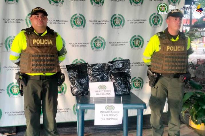 Encomienda a Bucaramanga resultó ser de alucinógenos y explosivos imagen de la publicación