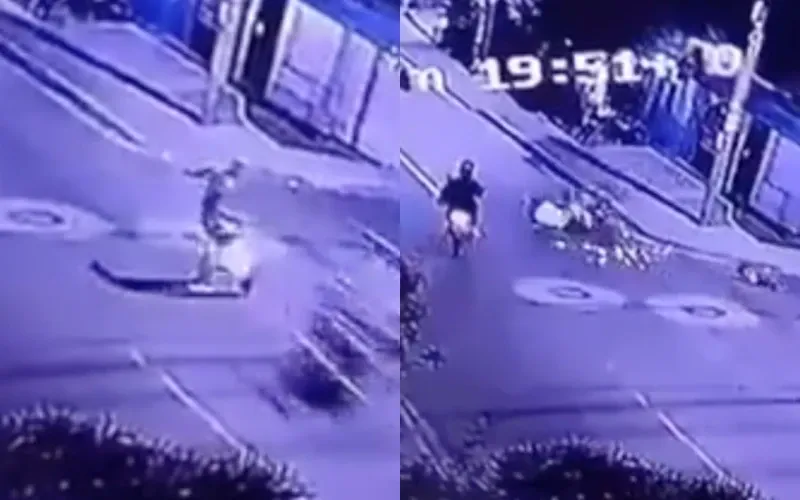 Menor en motocicleta impacta a adulto y a pequeño de 2 años imagen de la publicación