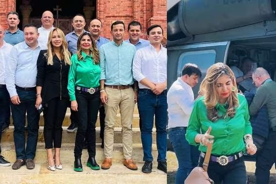 Defensa de Luz Dana Leal sobre uso de helicóptero oficial en Santander imagen de la publicación