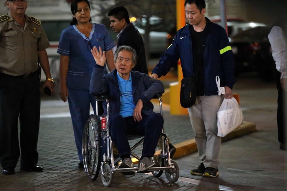 En libertad expresidente del Perú Alberto Fujimori imagen de la publicación