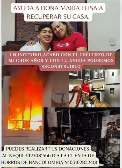Familia santandereana busca apoyo tras incendio en Barbosa imagen de la publicación