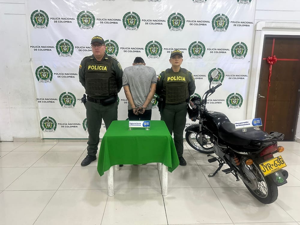A 'Ronaldo' lo sorprendieron robando motos en Bucaramanga imagen de la publicación