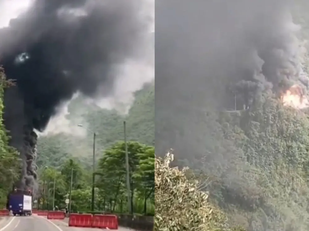 Incendio en túnel de Quebrada Blanca obliga a cierre en la Vía al Llano imagen de la publicación