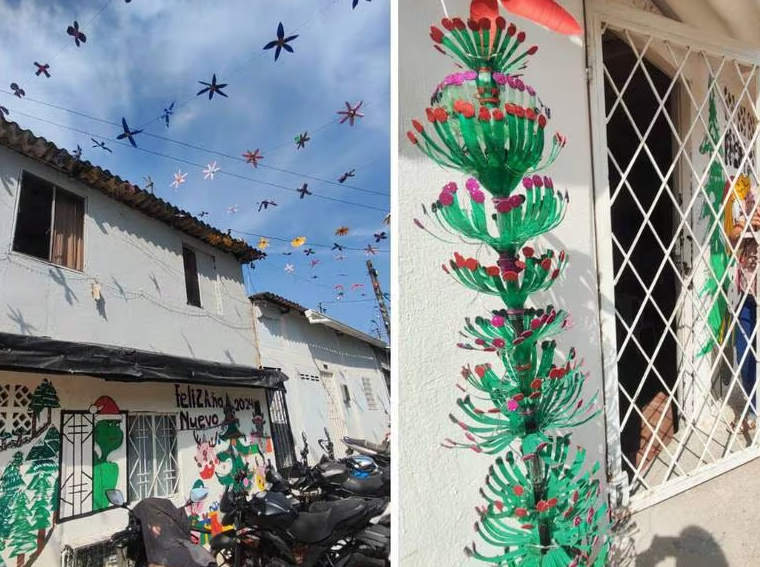 Iniciativa de una trabajadora ha dado alegría a niños que decoran sus calles imagen de la publicación