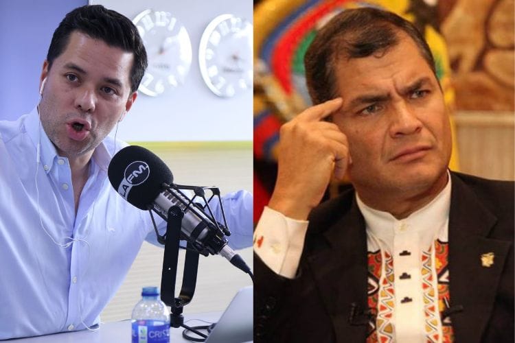 Luis Carlos Vélez y Rafael Correa: Duelo mediático imagen de la publicación