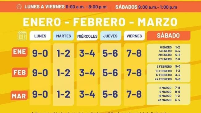 Pico y placa en Bucaramanga para este martes 23 de enero imagen de la publicación