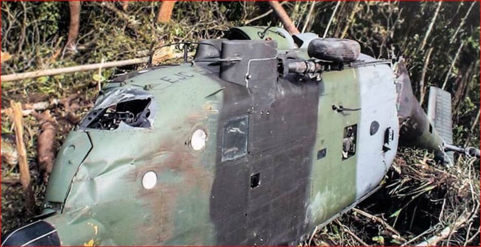 Cayó un helicóptero del Ejército colombiano cerca a la frontera de Panamá con 7 tripulantes imagen de la publicación