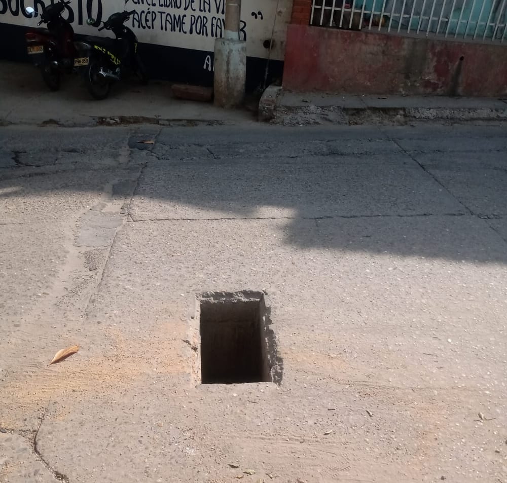 Hueco infinito ‘adorna’ sector de la Y en Girón imagen de la publicación