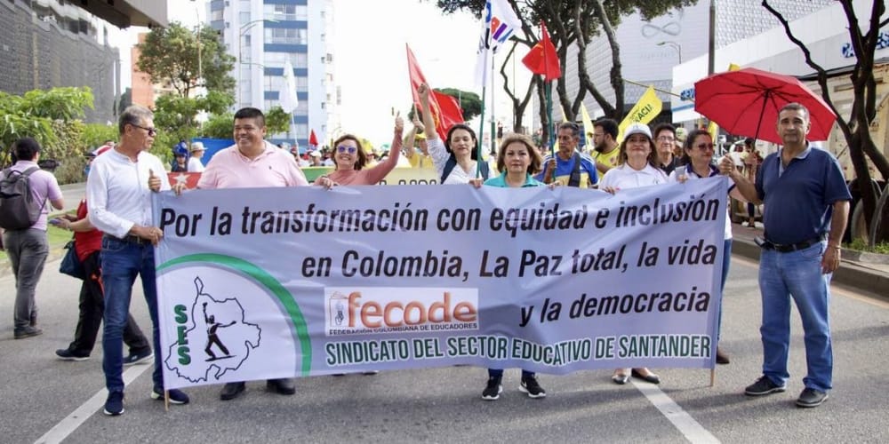 Clases ‘recortadas’ por protesta de profesores en Bucaramanga imagen de la publicación
