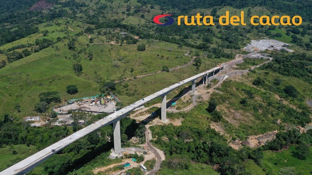 Construcción de nueva autopista ‘Ruta del Cacao’ finalizando obras imagen de la publicación