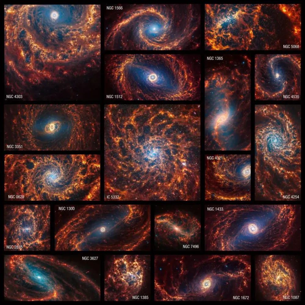 Telescopio espacial James Webb reveló  imágenes de Galaxias Espirales imagen de la publicación