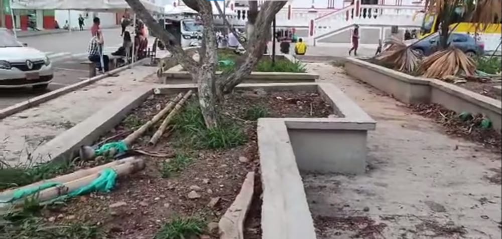 Abandono del parque municipal de San Andrés, Santander imagen de la publicación