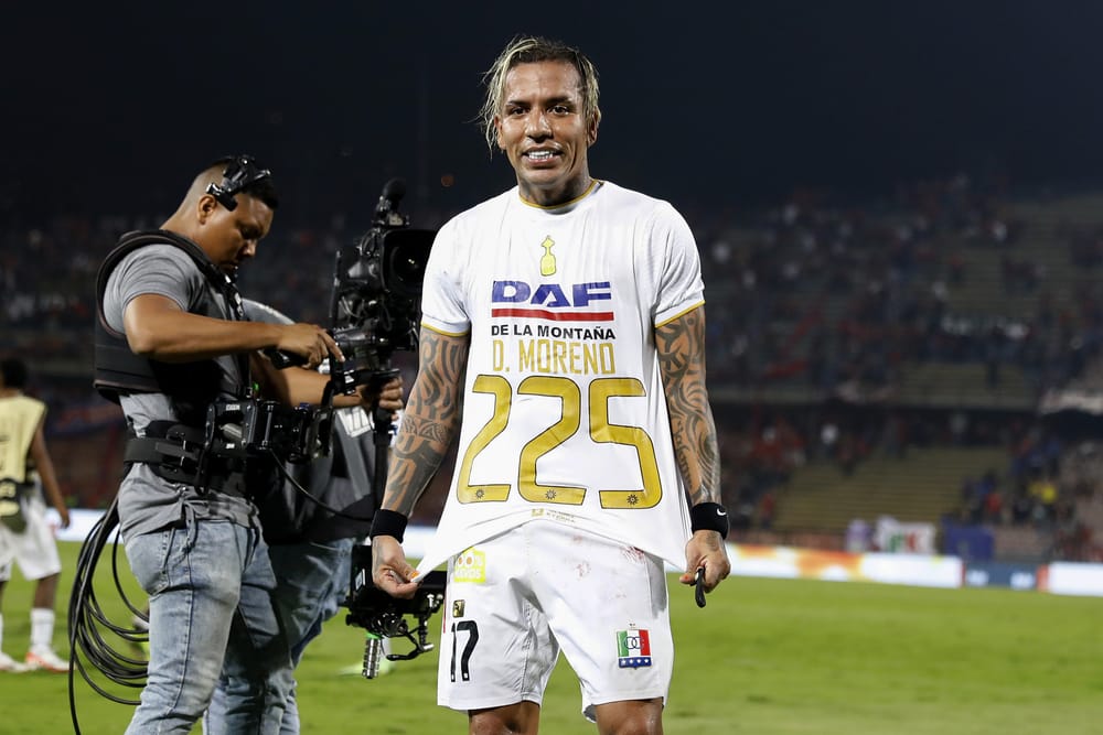 Dayro Moreno superó Galván Rey y se convierte en el mayor goleador del futbol colombiano imagen de la publicación