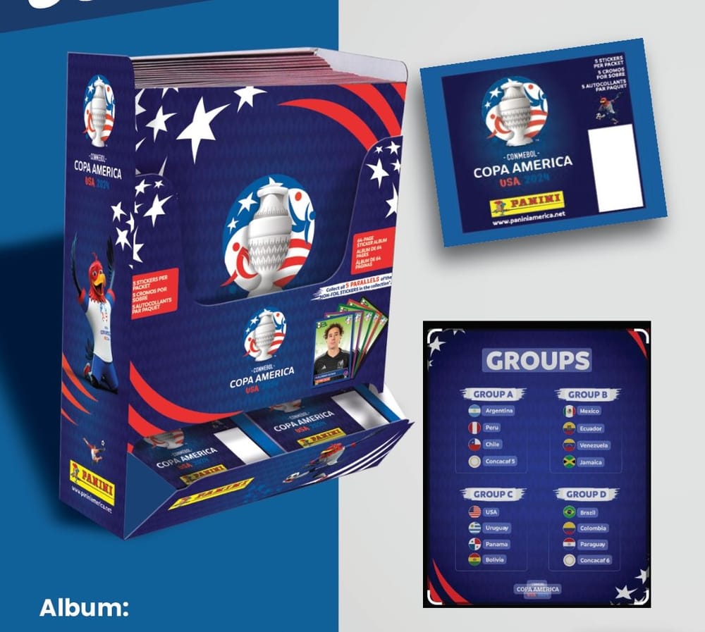 Lanzamiento del álbum de stikers Conmebol Copa América 2024 imagen de la publicación