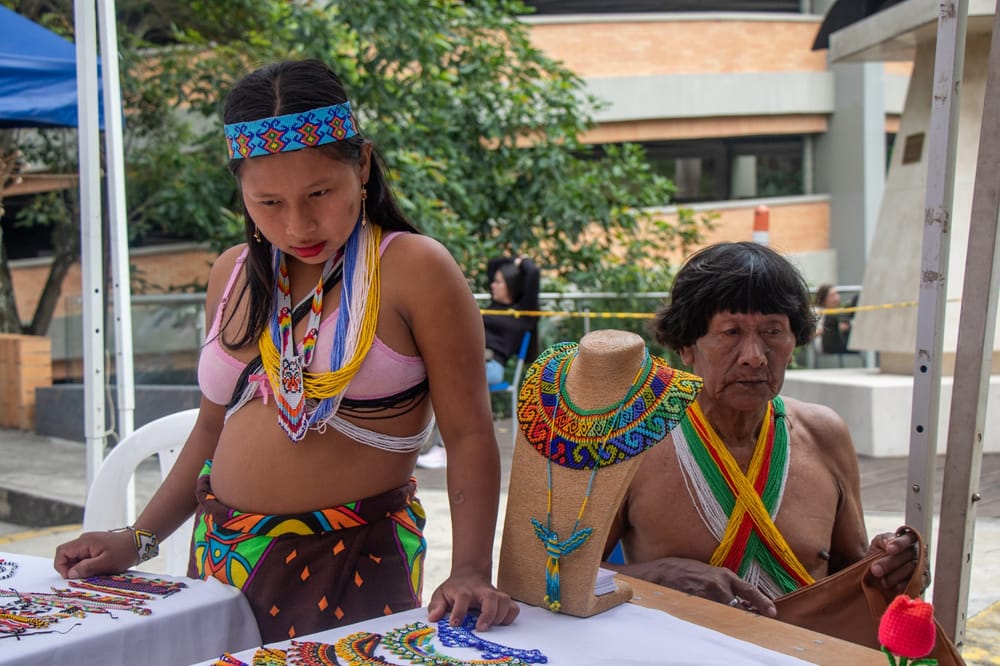Indígenas Embera deslumbran en la feria 'Homenaje al Artesano' imagen de la publicación