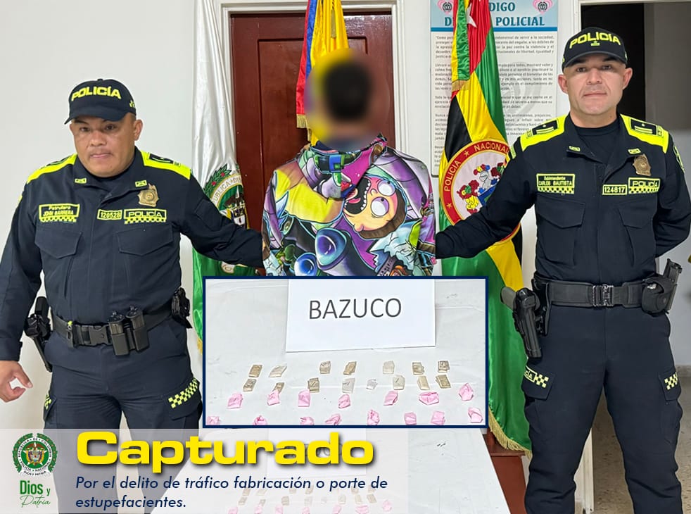 Con 'Bazuco' cayó un jíbaro de Santa Bárbara imagen de la publicación