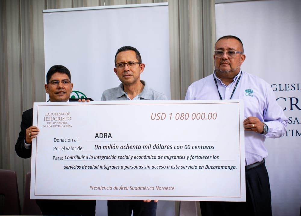 La Iglesia de Jesucristo de los Santos de los Últimos Días y ADRA se unen para asistir a migrantes en Santander imagen de la publicación