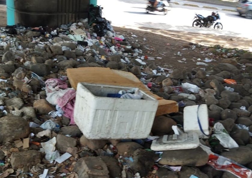 Alcaldía de Bucaramanga realizó limpieza en el puente de la Puerta del Sol imagen de la publicación