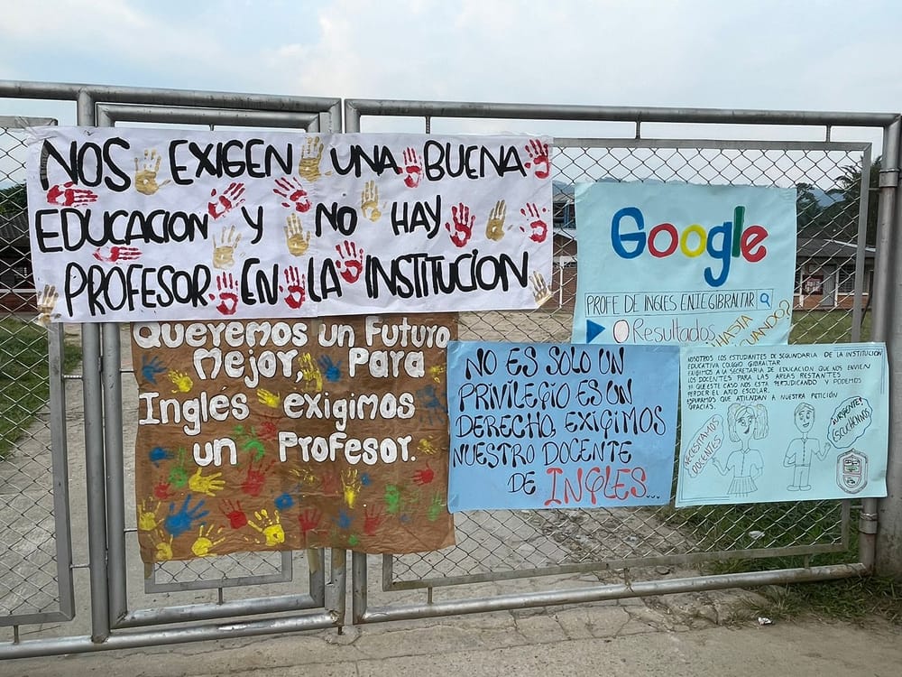 ¡Crisis en la educación! Colegio en Gibraltar, Toledo Norte de Santander, sin docente de inglés desde hace meses imagen de la publicación