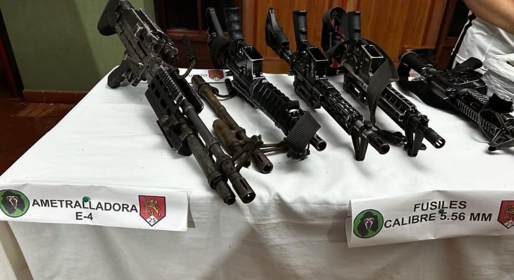 Decomisado arsenal a guerrilla en Putumayo imagen de la publicación