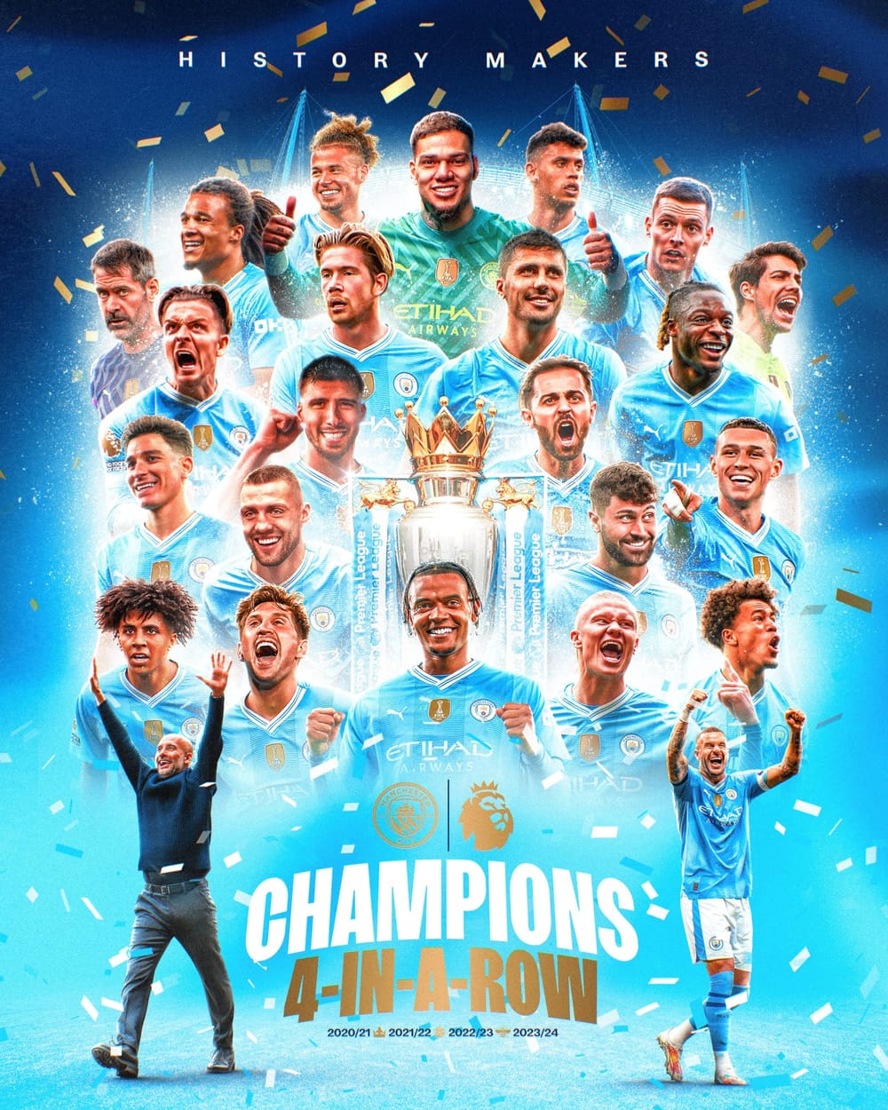 Manchester City se corona tetracampeón de la Premier League imagen de la publicación