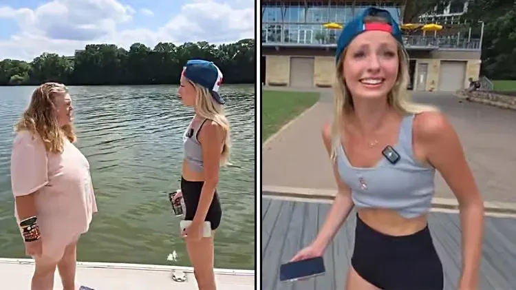 ‘Influencer’ ofrece dinero a mujer para saltar a lago y la abandona en peligro imagen de la publicación