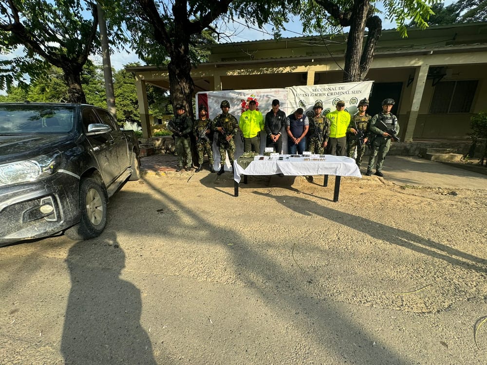 Experimentados criminales del ELN fueron capturados imagen de la publicación