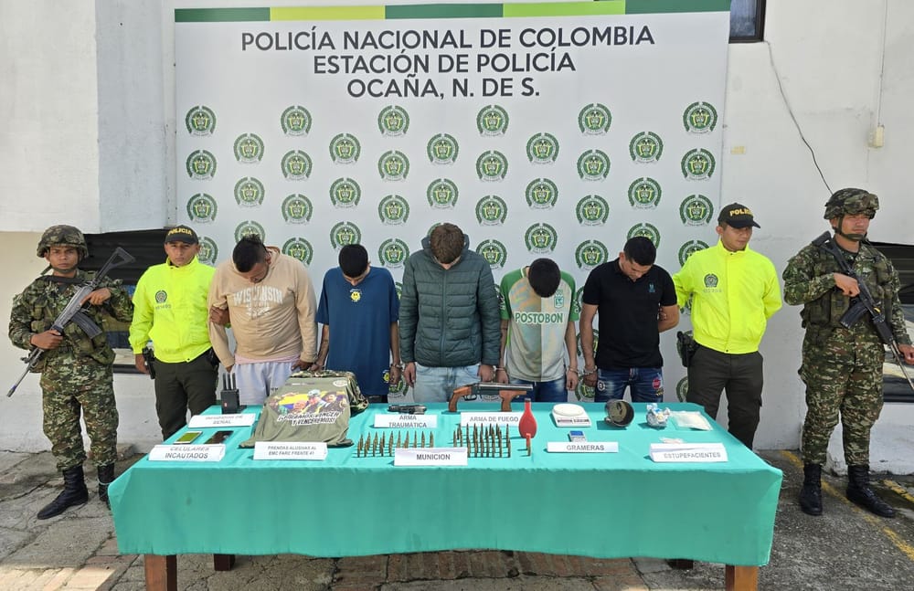 Capturadas nueve personas e incautado material de guerra y sustancias ilegales imagen de la publicación