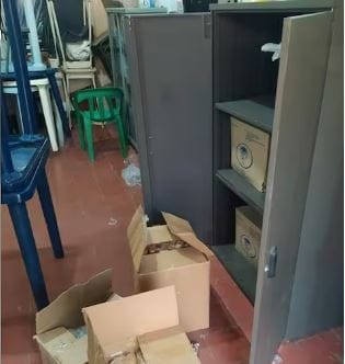 Criminal se metió a robar todo a su paso en colegio de San Gil imagen de la publicación