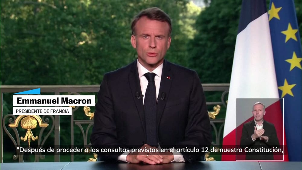 Macron convoca elecciones anticipadas tras sólido desempeño de la extrema derecha imagen de la publicación