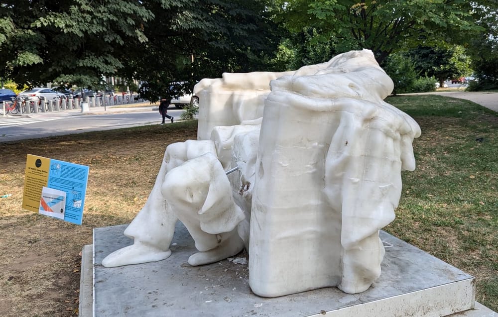 Calor extremo en Washington D.C.: Estatua de Abraham Lincoln pierde la cabeza imagen de la publicación
