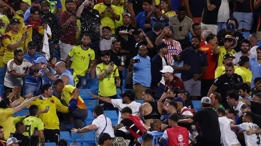 ¿Culpa de hinchas uruguayos o de seguidores colombianos? imagen de la publicación