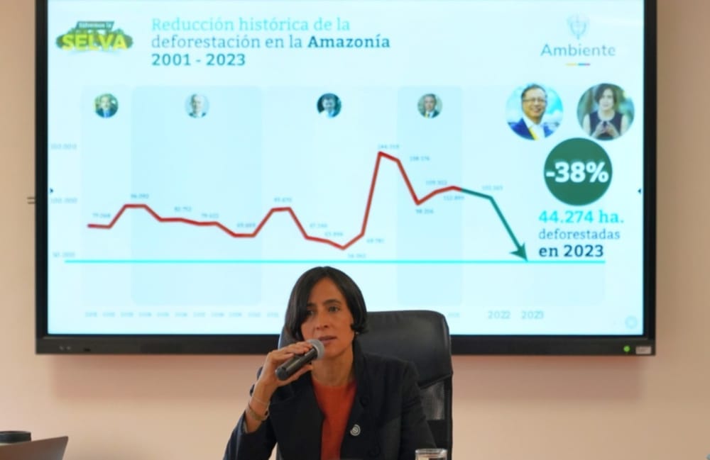 Colombia redujo la deforestación en un 36% en 2023 imagen de la publicación
