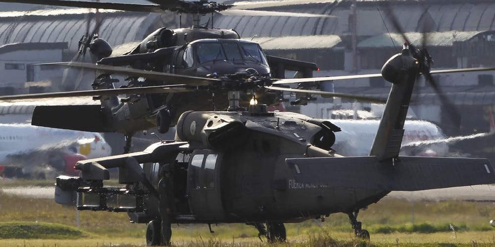 Helicóptero del Ejército Nacional resultó atacado presuntamente por disidencias de las FARC en Cauca imagen de la publicación