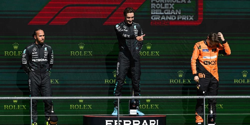 Descalificación de George Russell otorga victoria a Lewis Hamilton en el GP de Bélgica imagen de la publicación