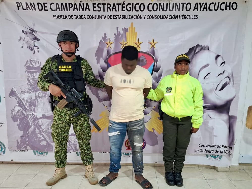 Capturan a presunto integrante de la red criminal “Alfonso Cano” imagen de la publicación