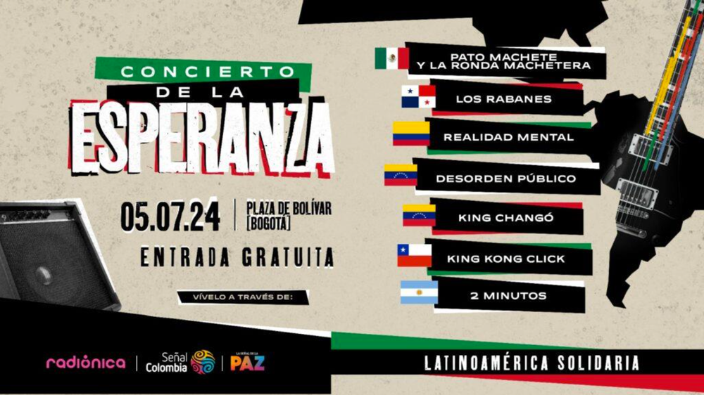 Nómina de lujo en "El Concierto de la Esperanza: Latinoamérica solidaria" imagen de la publicación