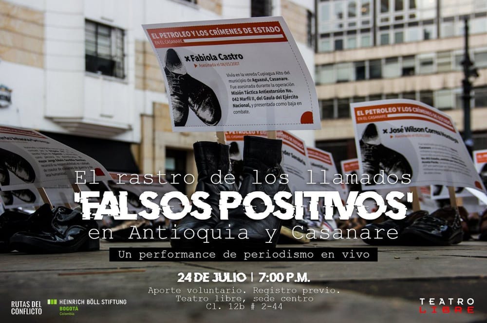 Teatro y Periodismo: Rutas del Conflicto lleva al escenario investigaciones sobre 'Falsos Positivos' imagen de la publicación