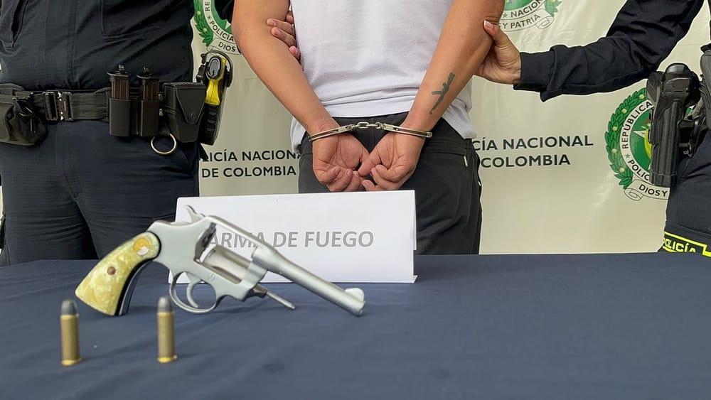 "Alberto", del grupo delincuencial "AK 47", capturado en Bucaramanga imagen de la publicación