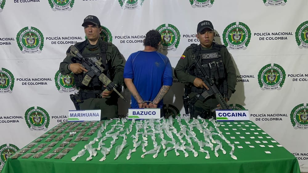 Capturan a "Pato" con gran cantidad de estupefacientes en Bucaramanga imagen de la publicación