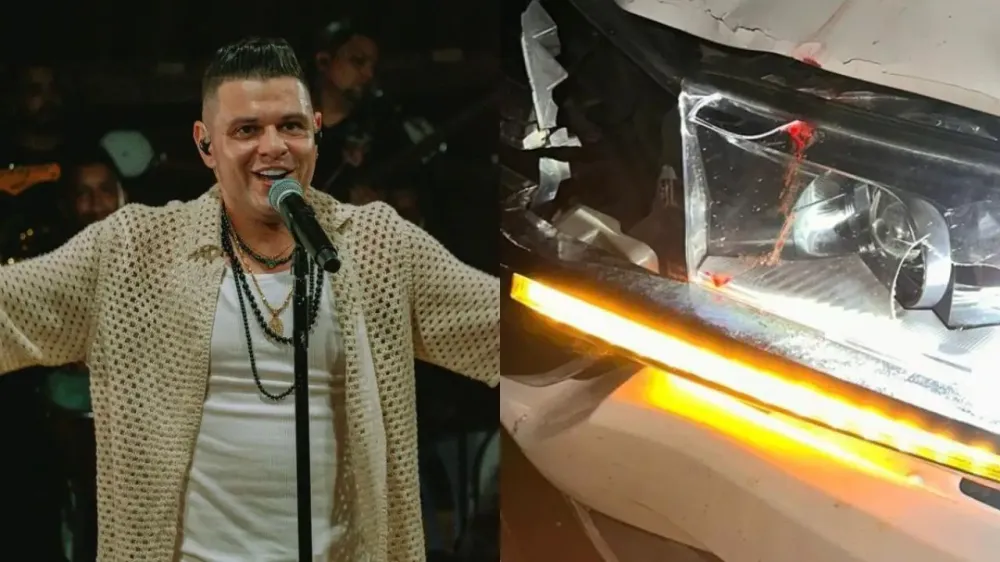 En historias quedó registrado el accidente que tuvo el cantante Luifer Cuello en vía del Cesar imagen de la publicación