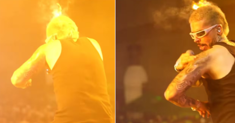 VIDEO. Reykon sufrió incidente con un lanzallamas en pleno concierto imagen de la publicación